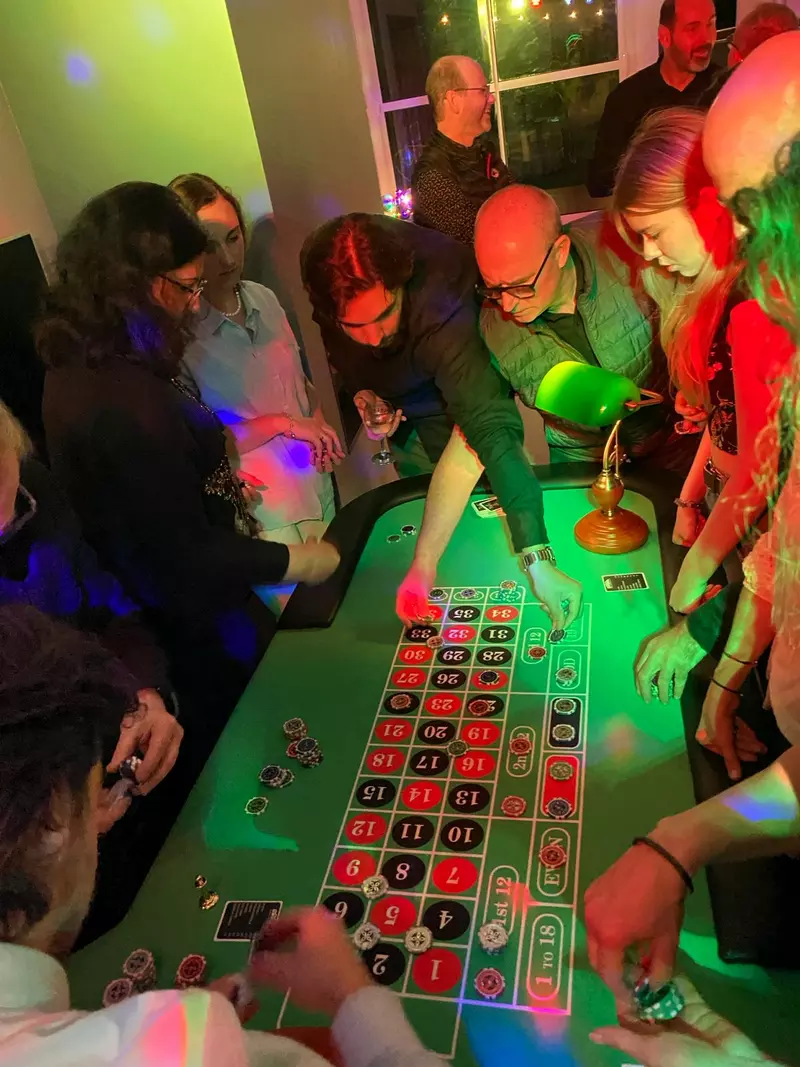 Table de roulette installée chez un particulier